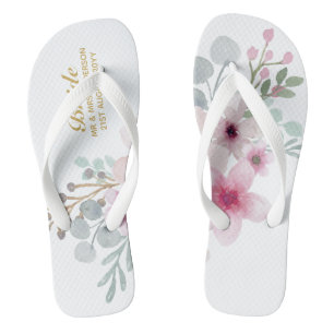 Blumenzwiebeln Flipflops BRIDE Boho