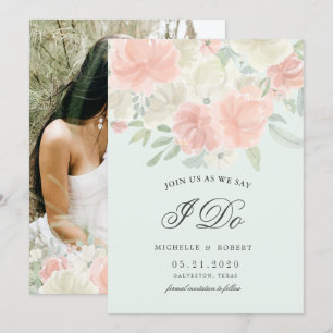 Blumenzwiebeln-Foto Save the Date Einladung