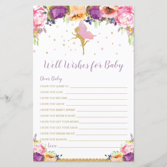 Blumenzwiebeln für Babydusche (Vorderseite)