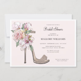 Blumenzwiebeln Heels Bridal Dusche Einladung