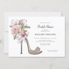 Blumenzwiebeln Heels Bridal Dusche Einladung