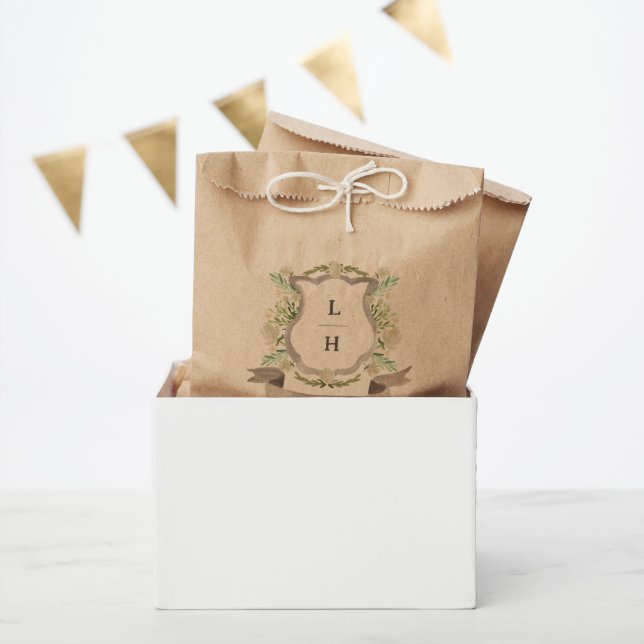 Blumenzwiebeln mit Wappen Geschenktütchen (Party)