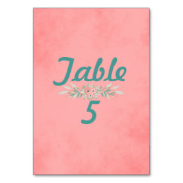 Blumenzwiebeln Tischnummer