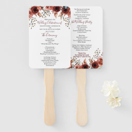 Blumenzwiebelprogramm für Herbst Hand Fan Fächer
