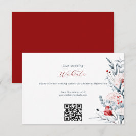 Blumenzwiebelwebsite QR-Code der Roten und Blauen  Begleitkarte