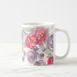 Blumewatercolor-Tasse Kaffeetasse