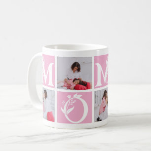 Blumig editierbare Farbe Mama-Brief Muttertag  Kaffeetasse