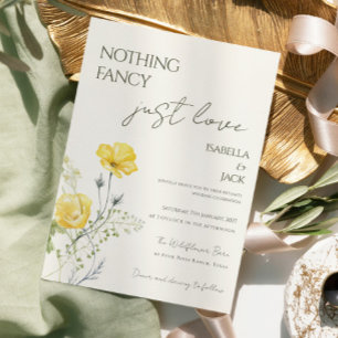 Blumig Nichts Besonderes, nur Liebe Hochzeit Einladung