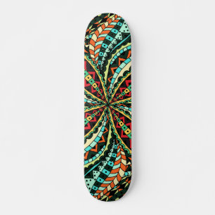 Blumig und glamourös nahtlos stilvoll skateboard