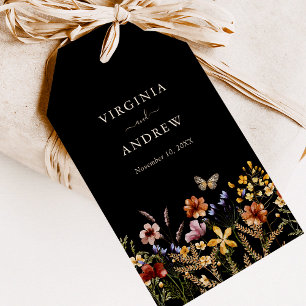 Blumige Boho-Hochzeit Geschenkanhänger