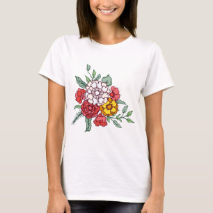 Blumige Damen-T-Shirts für Komfort und Stil T-Shirt
