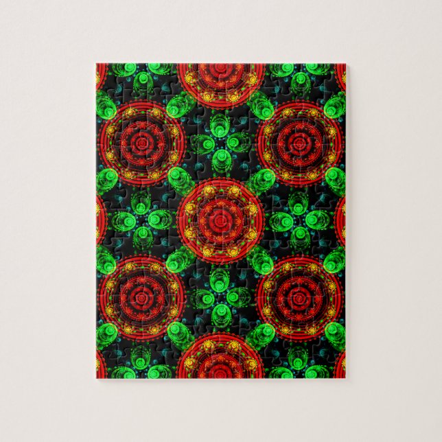 Blumige moderne Boho elegante abstrakte Muster #50 (Vertikal)