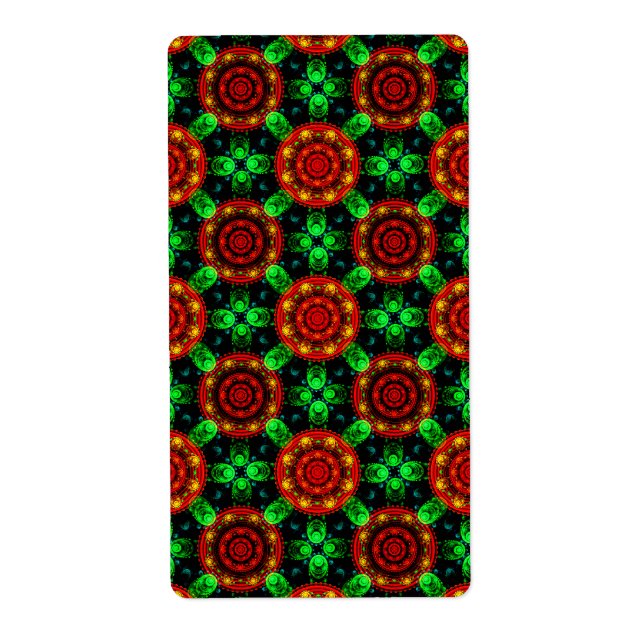 Blumige moderne Boho elegante abstrakte Muster #50 (Vorne)