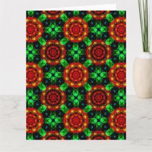 Blumige moderne Boho elegante abstrakte Muster #50 Dankeskarte