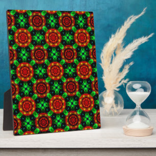 Blumige moderne Boho elegante abstrakte Muster #50 Fotoplatte