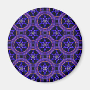 Blumige moderne Boho elegante abstrakte Muster #50 Magnet