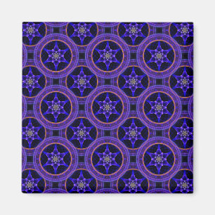 Blumige moderne Boho elegante abstrakte Muster #50 Magnet