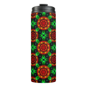 Blumige moderne Boho elegante abstrakte Muster #50 Thermosbecher