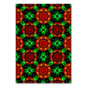 Blumige moderne Boho elegante abstrakte Muster #50 Tischnummer