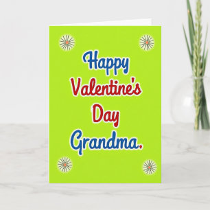 Blumige Oma-Karte zum Valentinstag Karte