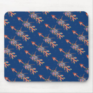 Blumige Pfeile Mousepad
