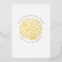 Blumige runde minimalistische glamouröse Save-the-