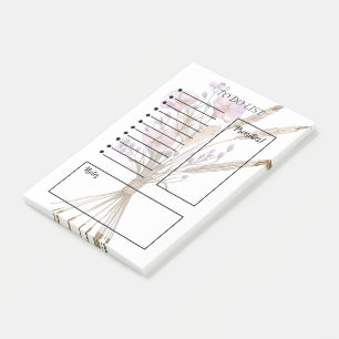 Blumige To-Do-Liste Post-it Klebezettel