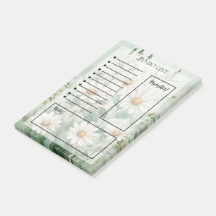 Blumige To-Do-Liste Post-it Klebezettel