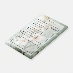 Blumige To-Do-Liste Post-it Klebezettel