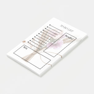 Blumige To-Do-Liste Post-it Klebezettel