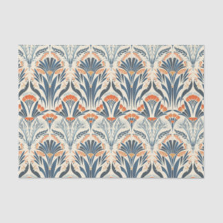Blumige Vintage-inspirierte Art Deco Seidenpapier
