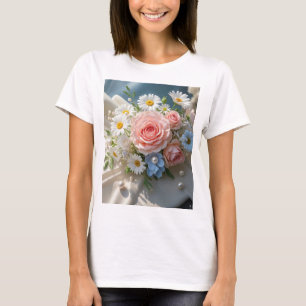 Blumige Zeitlose Eleganz trifft geflüsterte Romant T-Shirt