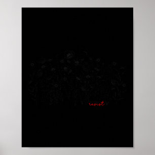 Blumiger Botanischer Protest Liberaler Widerstand Poster