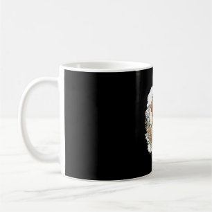 Blumiger Golden Retriever Sublimation Kaffeetasse