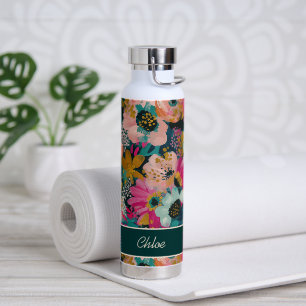 Blumiger Name Trinkflasche