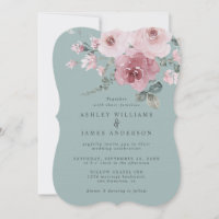 Blumiger Staubrosa Rose Blaue Haze Hochzeit