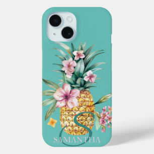 Blumiges Ananas-Minze Grün Case-Mate iPhone Hülle