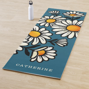 Blumiges Boho-Muster Yoga-Matte mit individuellem Yogamatte