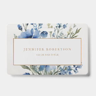 Blumiges Chic Klassisches Personalisiertes Individ Ausweis