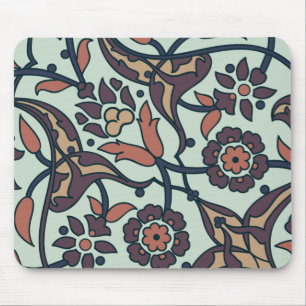 Blumiges Farbige Und Glamouröse Nahtlose Trendige  Mousepad