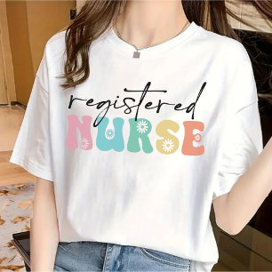 Blumiges Krankenschwester-Shirt, Geschenk für exam T-Shirt