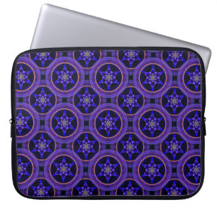 Blumiges modernes Boho-elegantes abstraktes Muster Laptopschutzhülle
