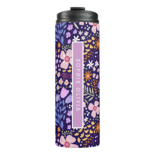 Blumiges Modernes Wildblumen Girly Elegantes Styli Thermosbecher
