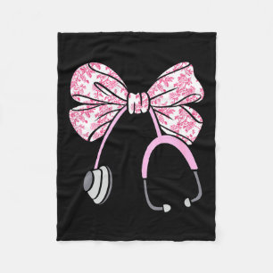 Blumiges Nk Coquette-Schleife Rn Krankenschwester  Fleecedecke