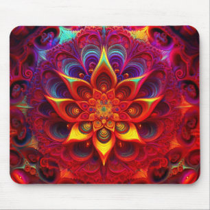 Blumiges Sierpinski-Dreieck-Fraktal  Mousepad