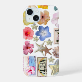 Blumiges süßes und hübsches Handyhülle iPhone 15 Hülle