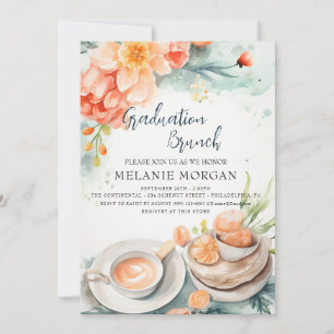 Blumiges und kulinarisches Hochzeitsbrunch-Einladu Einladung