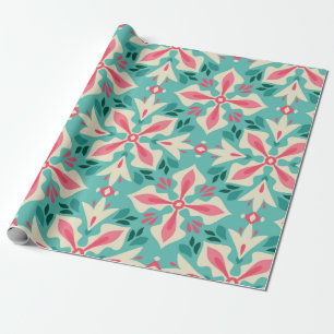 Blumiges vintage nahtloses Muster Geschenkpapier