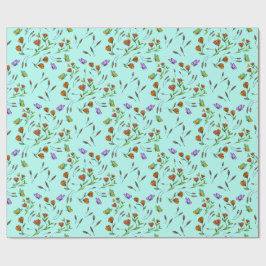 Blumiges Whimsy-Geschenkverpackungspapier Geschenkpapier