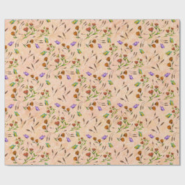 Blumiges Whimsy-Geschenkverpackungspapier Geschenkpapier